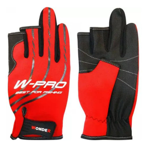 Перчатки без трех пальцев Wonder W-PRO Красный XXL