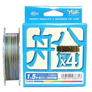 Плетеный шнур YGK Veragass PE X4 #0.8